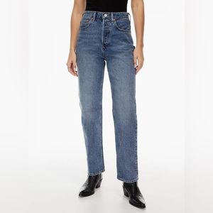 aritzia denim forum jeans joni high rise loose 29L